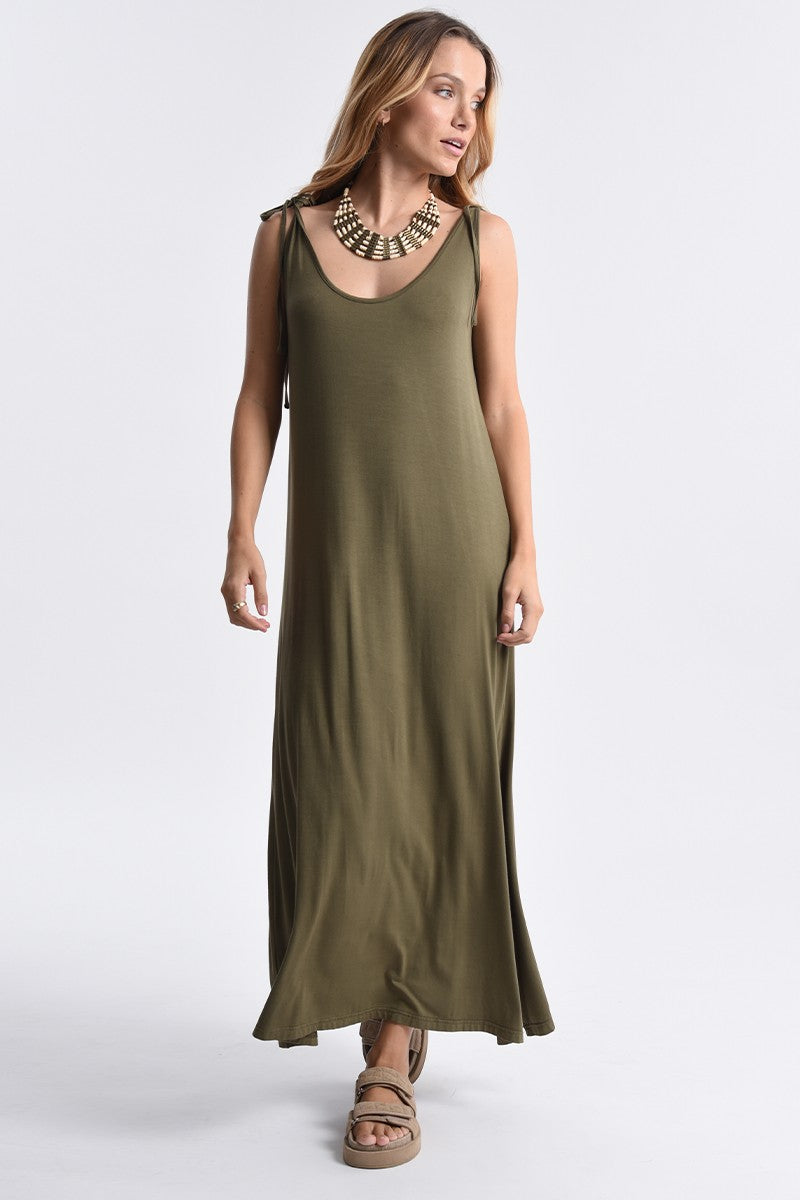 Khaki Knit Dress M