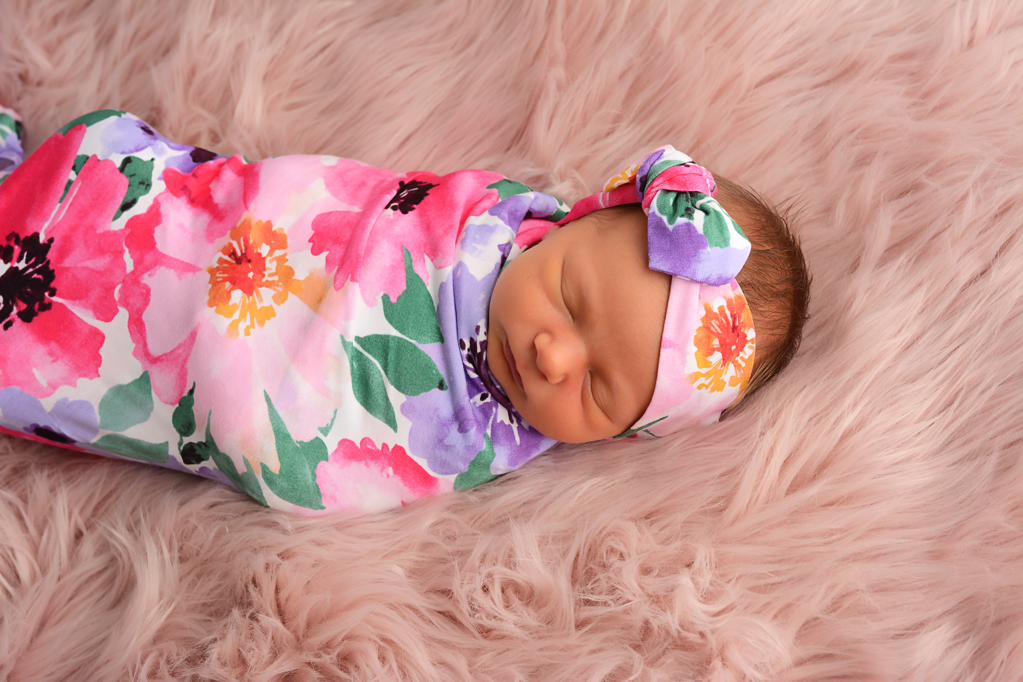 Emilia Floral Swaddle Skal Moon Boutique