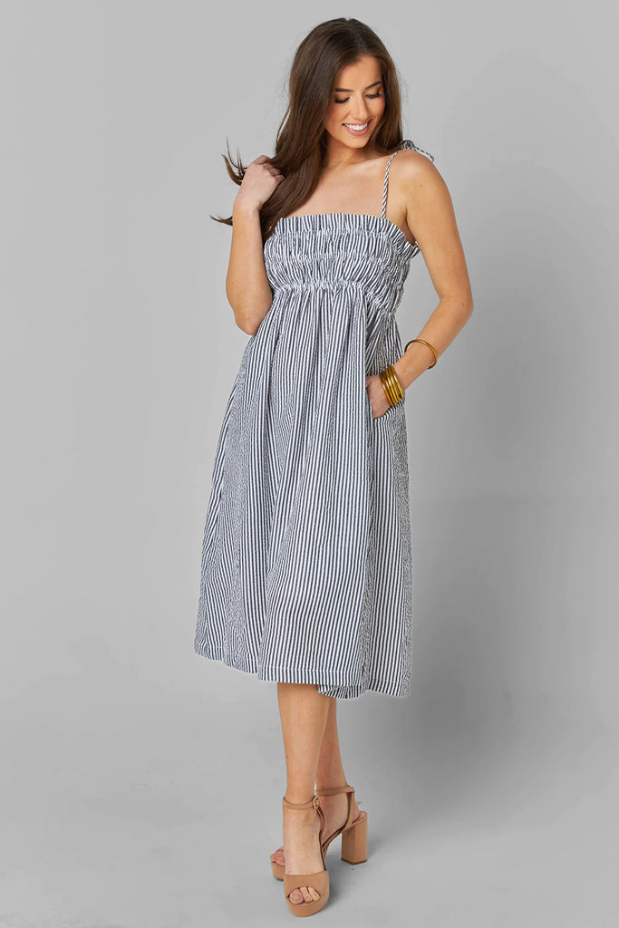 lexi midi dress BuddyLove | Lexi Tie-Shoulder Midi Dress
