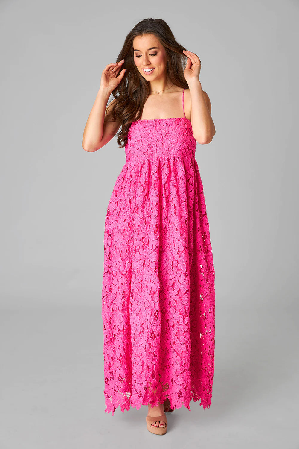 chinese dress ladies Zapaka Women Gorgeous Hot Pink Short Homecoming Dress with Slit Lace Up Tight Glittler Prom Dress, Hot Pink / US8 main image 1