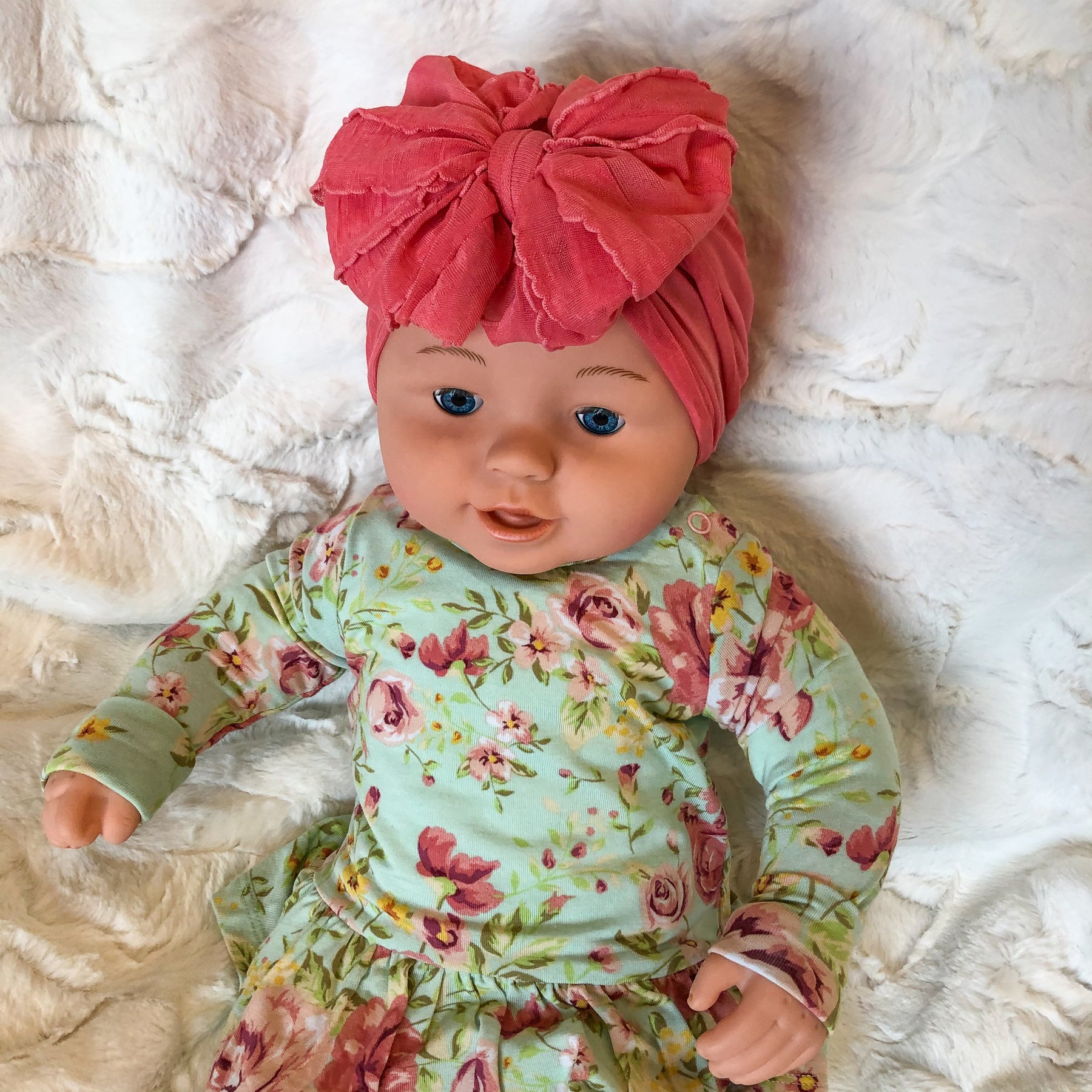  Copper Pearl Baby Beanie Hat Top Knot Stretchy Soft Asher :  Clothing, Shoes & Jewelry